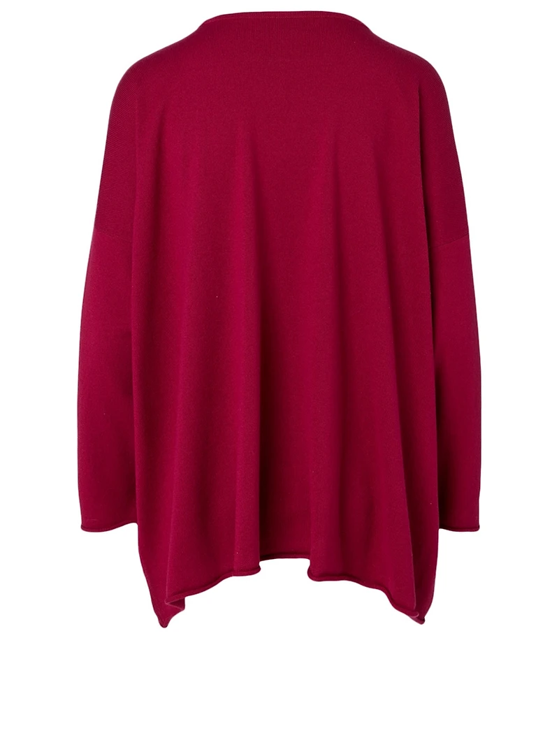 Silk And Cashmere A-Line Long Sweater