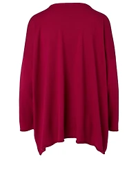 Silk And Cashmere A-Line Long Sweater