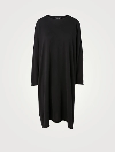 Silk And Cashmere A-Line Dress