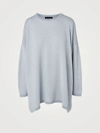 Silk Roundneck Long Sweater