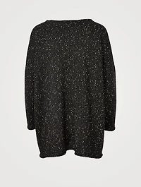 Linen-Blend Slim-Fit Long Sweater