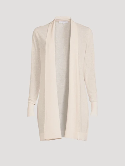 Cotton And Linen Open Cardigan