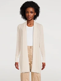Cotton And Linen Open Cardigan