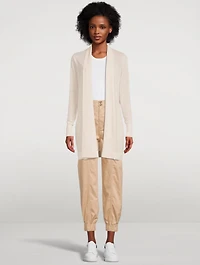 Cotton And Linen Open Cardigan