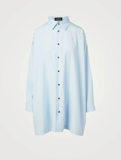 Cotton A-Line Shirt With Step Insert