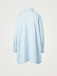 Cotton A-Line Shirt With Step Insert