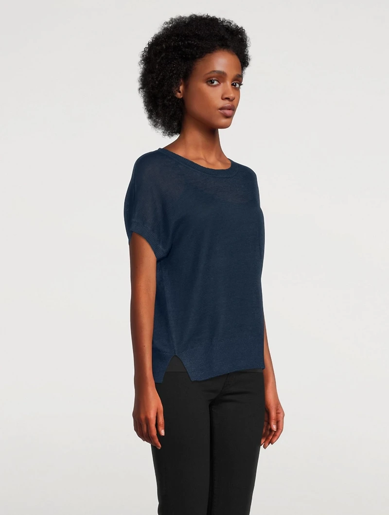Linen Short-Sleeve T-Shirt