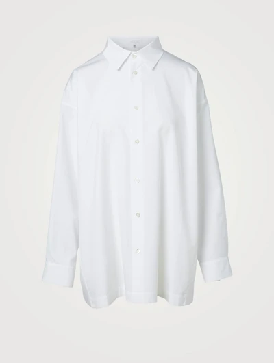 Cotton A-Line Long Shirt