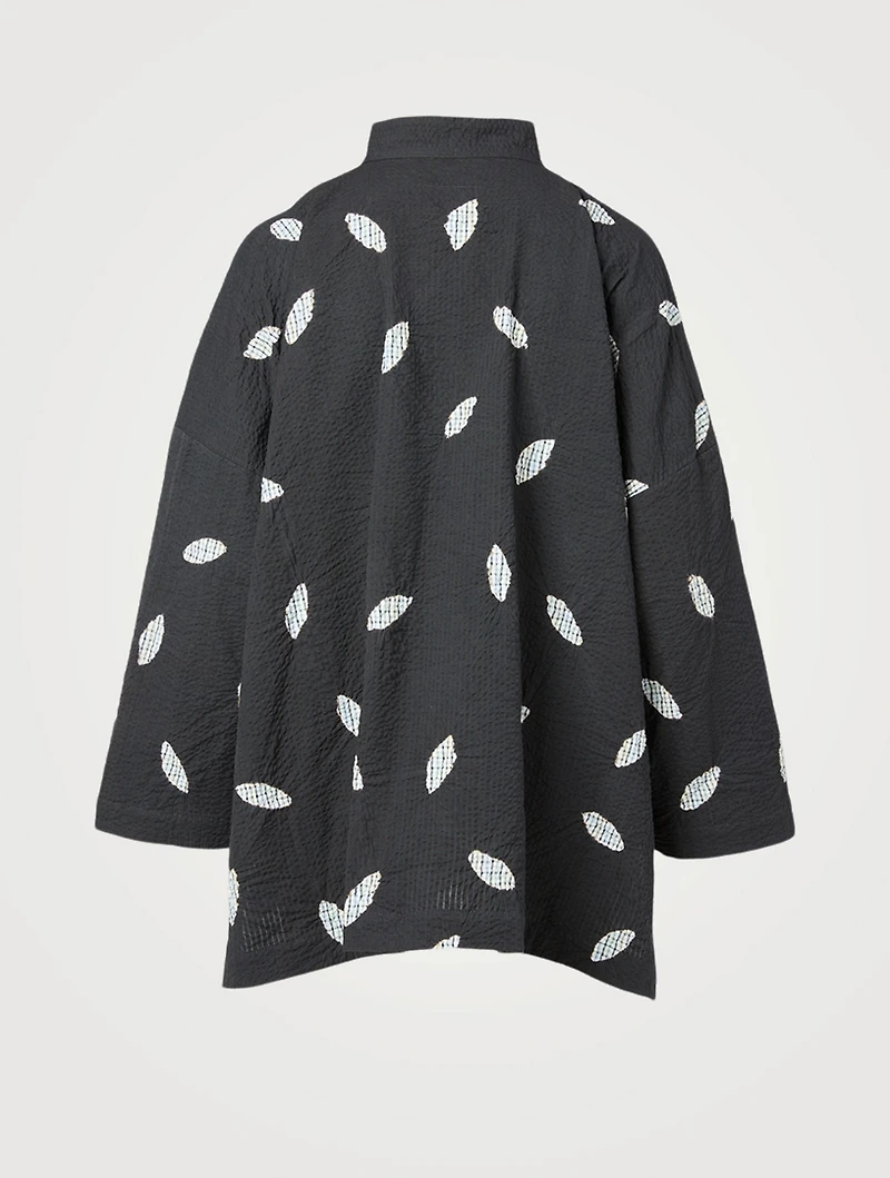 Shibori Cotton Long Jacket