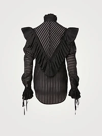 Ann High-Neck Blouse