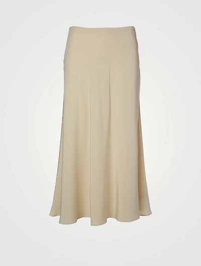 Malena Silk Crepe Midi Skirt
