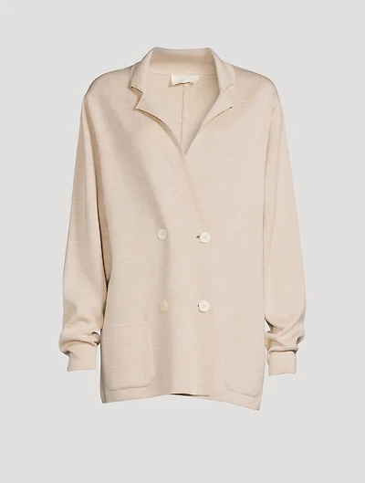 Chopok Wool And Silk Oversized Blazer