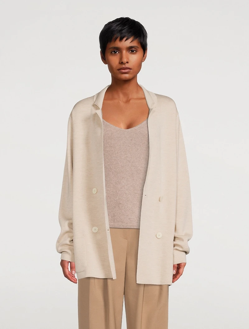 Chopok Wool And Silk Oversized Blazer