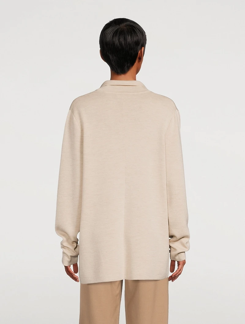 Chopok Wool And Silk Oversized Blazer