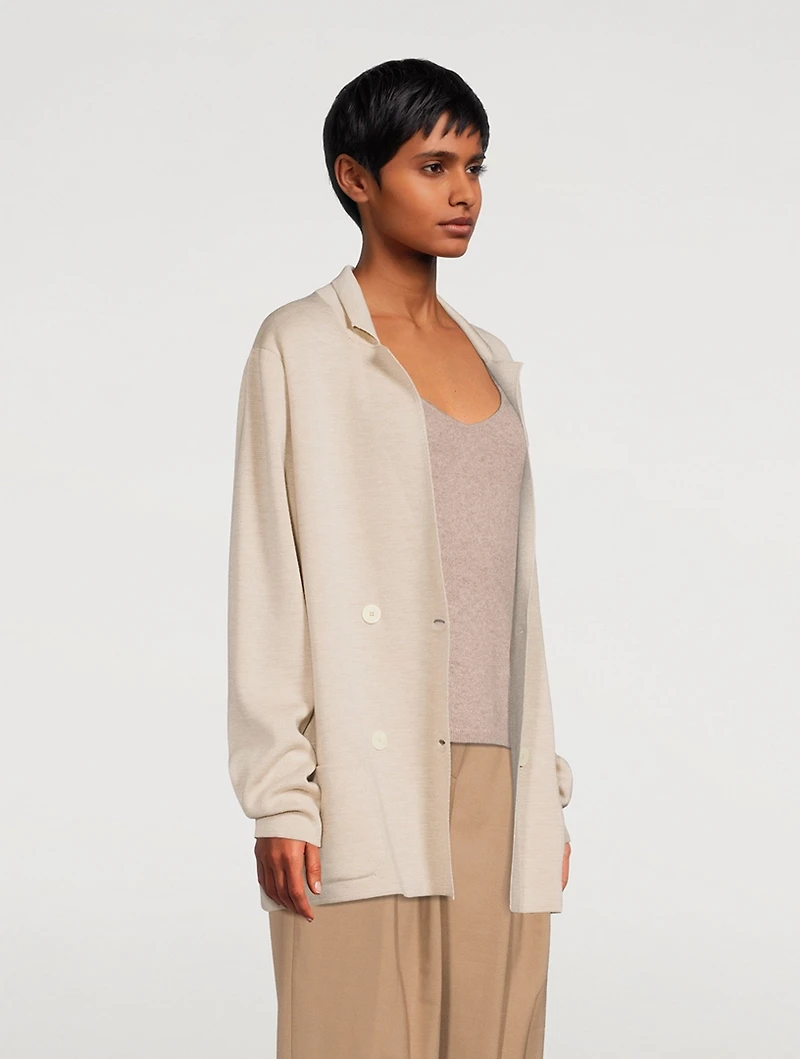 Chopok Wool And Silk Oversized Blazer