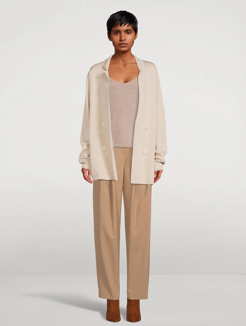 Chopok Wool And Silk Oversized Blazer