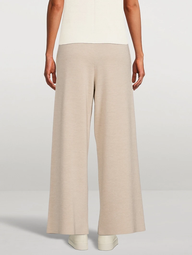 Chuk Wool And Silk Wide-Leg Pants
