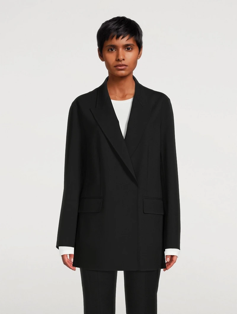 Tristan Wool Double-Breasted Blazer