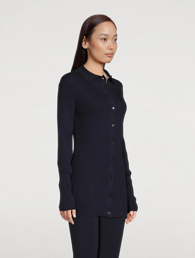Callisto Silk And Cotton Knit Top