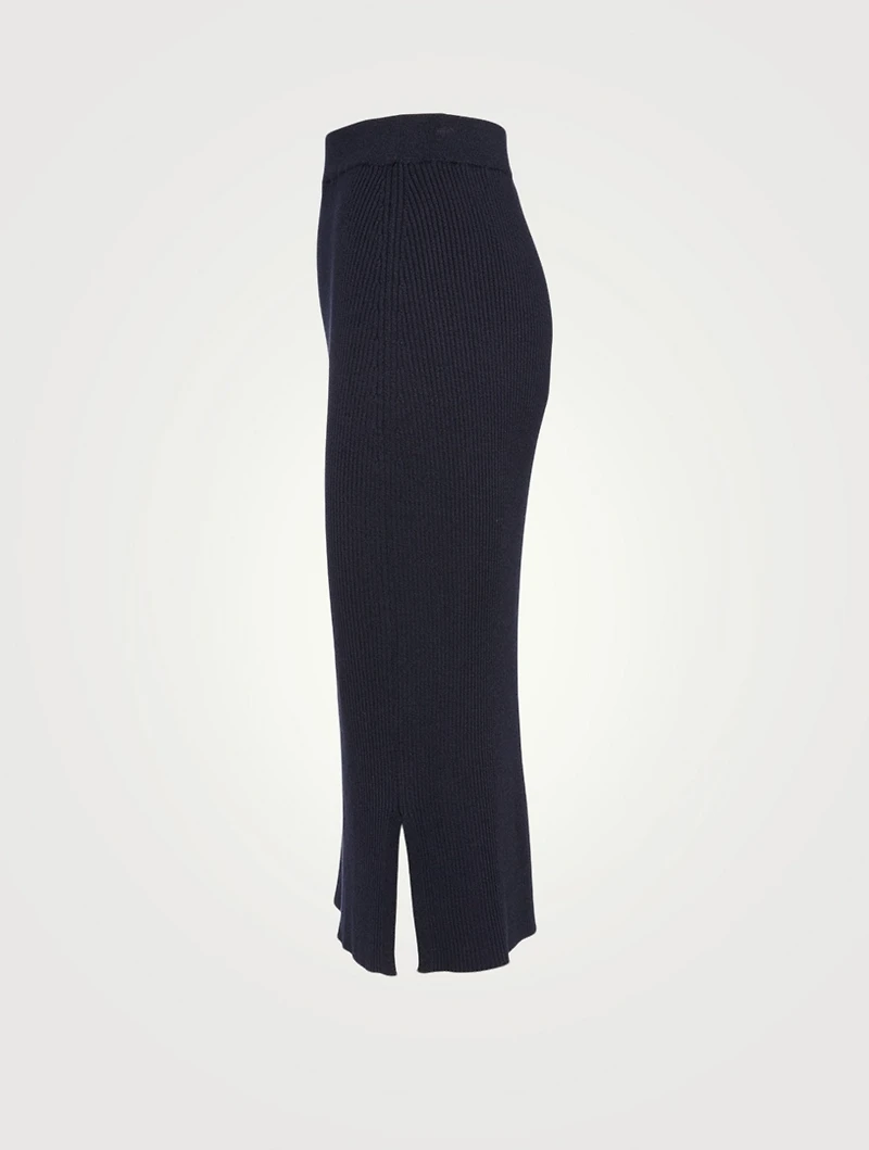 Cannia Silk And Cotton Midi Skirt