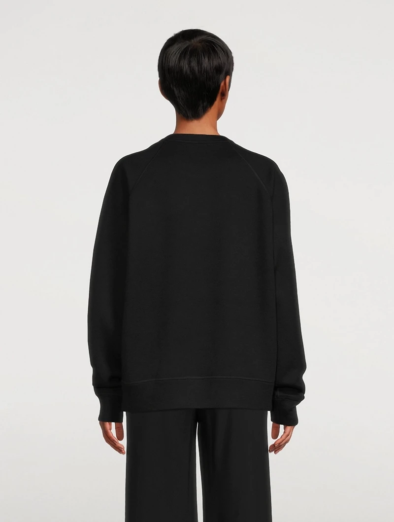 Cashmere-Blend Crewneck Sweater