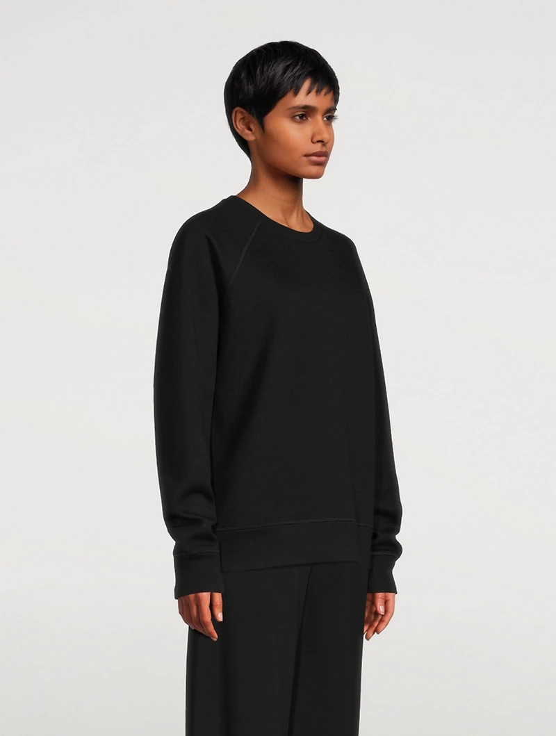 Cashmere-Blend Crewneck Sweater
