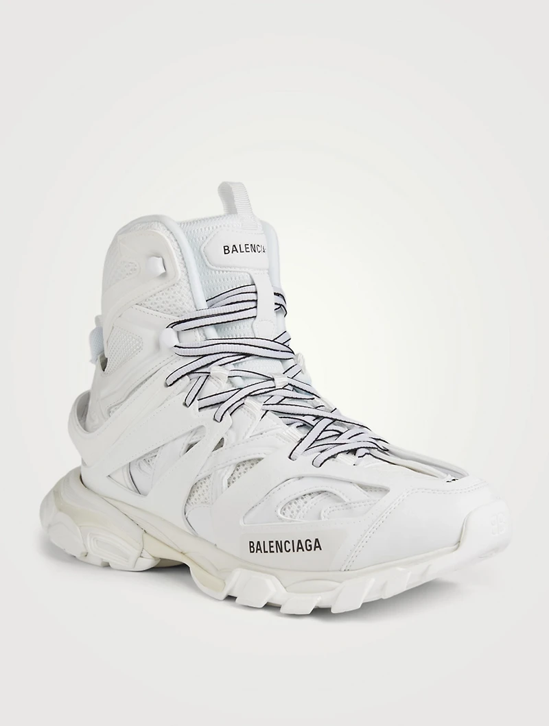 Track Hike Mesh And Nylon High-Top Sneakers