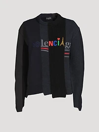 Cotton And Wool Recomposed Sweater