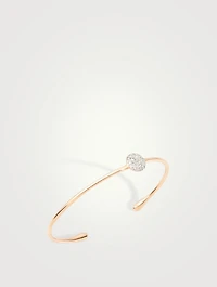 Sabbia 18K Rose Gold Bangle Bracelet With Diamonds