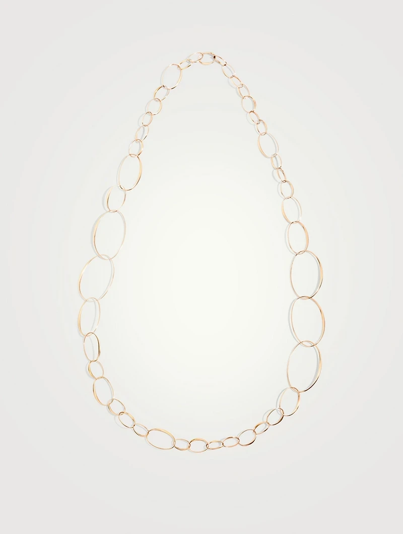 18K Rose Gold Chain Necklace