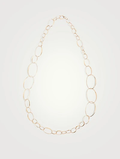 18K Rose Gold Chain Necklace