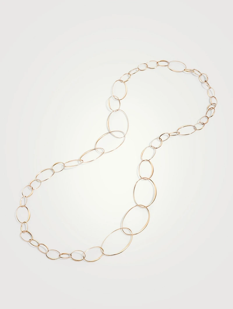 18K Rose Gold Chain Necklace