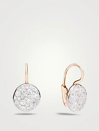 Sabbia 18K Rose Gold Earrings With Diamonds