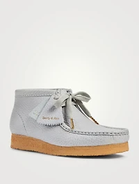 CLARKS ORIGINALS X SPORTY & RICH Wallabee Leather Lace-Up Ankle Boots