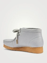 CLARKS ORIGINALS X SPORTY & RICH Wallabee Leather Lace-Up Ankle Boots