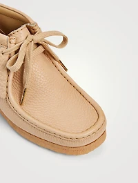 CLARKS ORIGINALS X SPORTY & RICH Wallabee Leather Lace-Up Ankle Boots