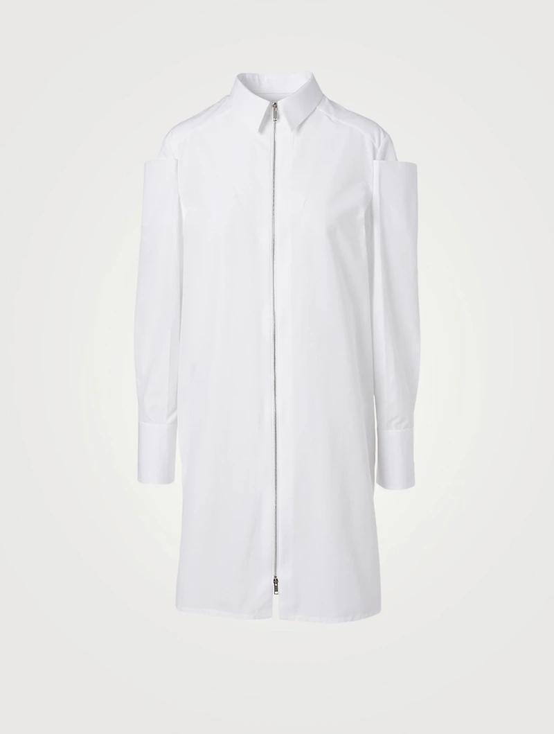 Cotton Faille Shirt Dress