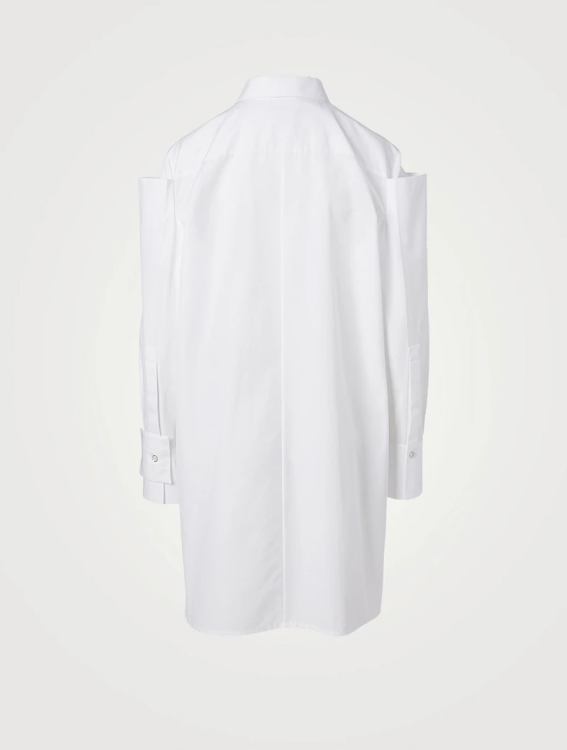Cotton Faille Shirt Dress