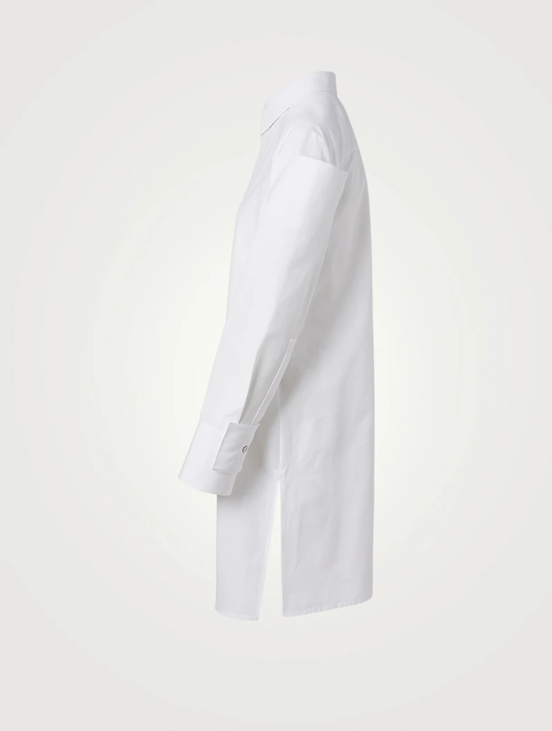 Cotton Faille Shirt Dress