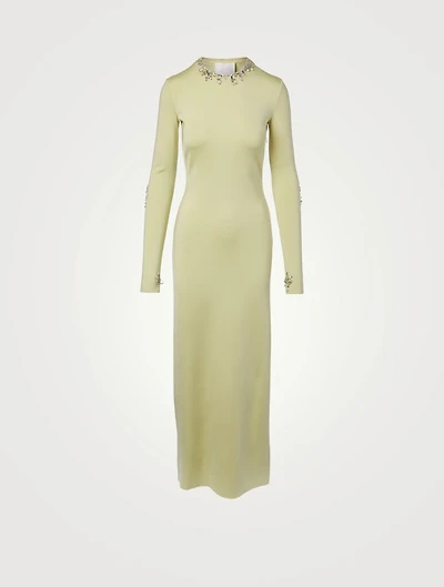 Long-Sleeve Gown With Open Back
