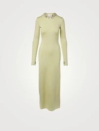 Long-Sleeve Gown With Open Back