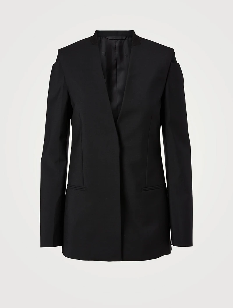 Wool And Mohair Blazer