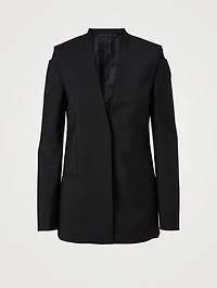 Wool And Mohair Blazer