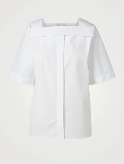 Squareneck Short-Sleeve Shirt