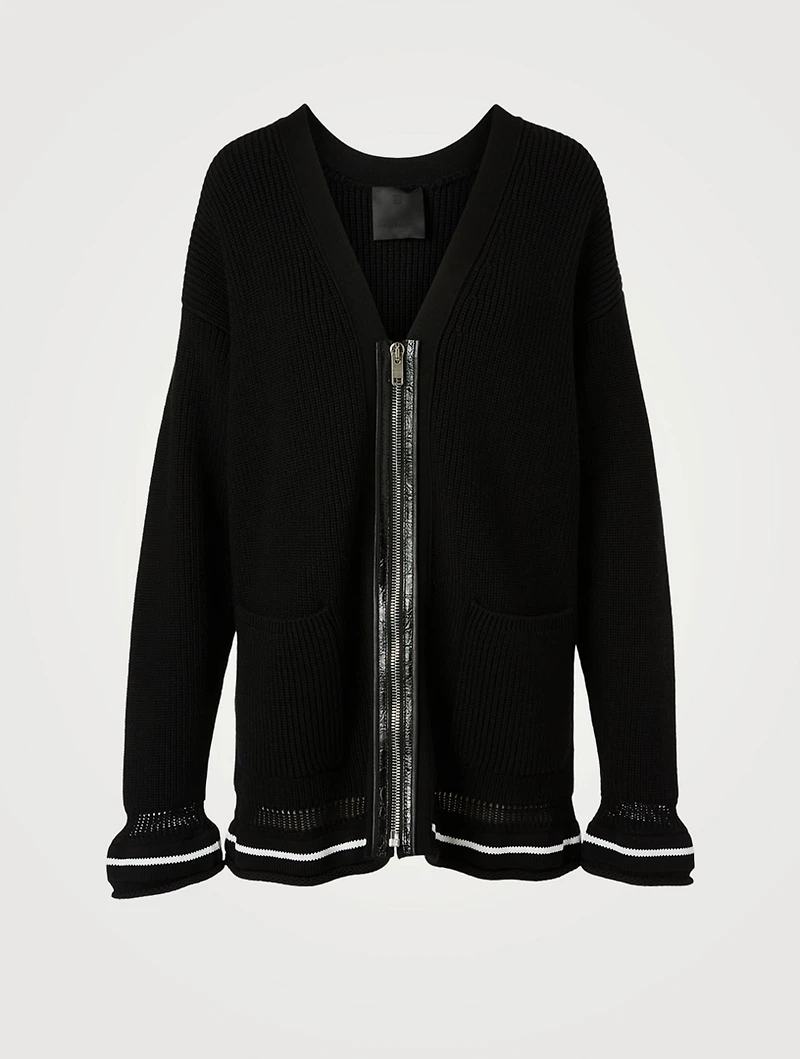 Wool Zip Cardigan