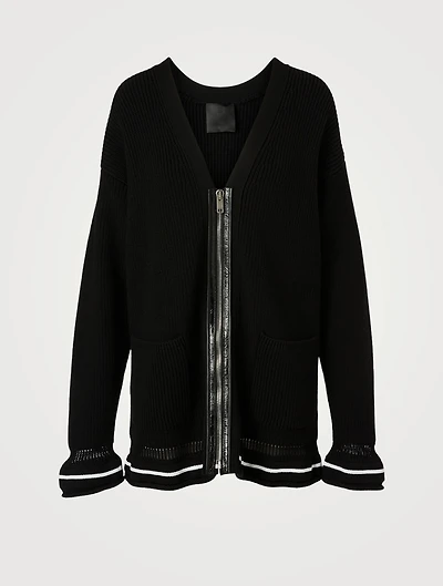 Wool Zip Cardigan