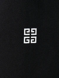 Cropped Sweatshirt With Embossed Collar
