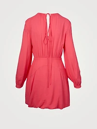 Amanda Long-Sleeve Mini Dress