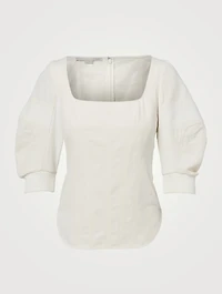 Fiona Cotton And Linen Blouse