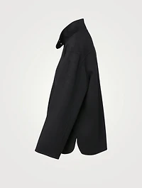 Double Face Wool And Cashmere Utility Coat